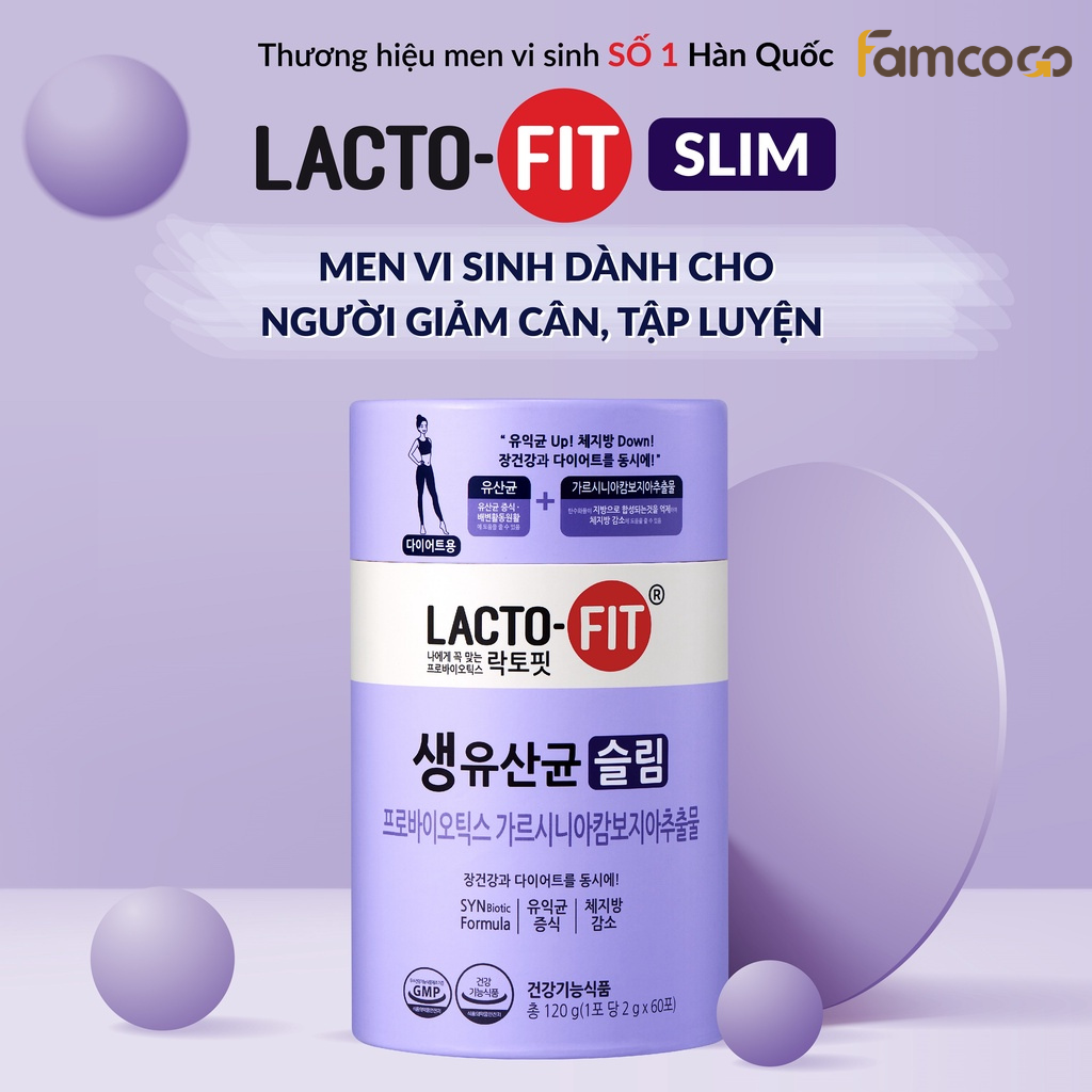 Men vi sinh Lactofit Slim Hàn Quốc - Famcogo Shopping